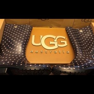 Ugh polka dot rain boot